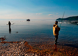 рыбалка на озере Байкал